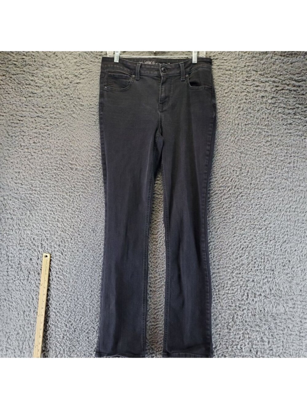M Jeans By Maurices Jeans Womens 8 Long Black Mid-Rise Stretch Denim